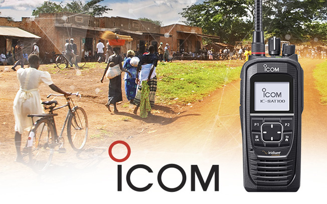 ICOM Satellite PTT radio walkie-talkie available for pre-order at IEC Telecom